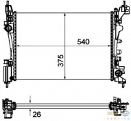 Теплообменник BEHR HELLA SERVICE 8MK 376 754-571