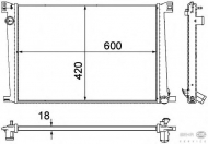 Теплообменник BEHR HELLA SERVICE 8MK 376 754-591