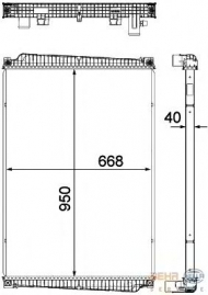 Теплообменник BEHR HELLA SERVICE 8MK 376 755-391