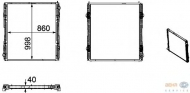 Теплообменник BEHR HELLA SERVICE 8MK 376 756-161