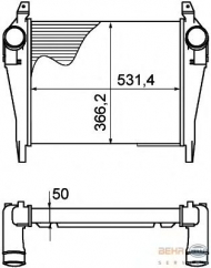 Теплообменник BEHR HELLA SERVICE 8ML 376 758-141