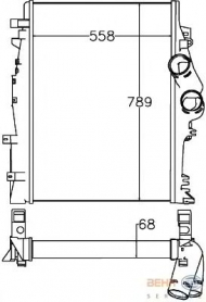 Теплообменник BEHR HELLA SERVICE 8ML 376 758-151