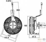 Сцепление BEHR HELLA SERVICE 8MV 376 758-491