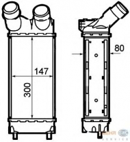 Теплообменник BEHR HELLA SERVICE 8ML 376 760-741