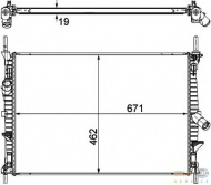 Теплообменник BEHR HELLA SERVICE 8MK 376 764-501