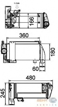 Теплообменник BEHR HELLA SERVICE 8MO 376 765-501