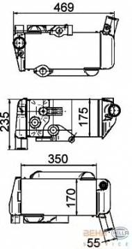 Теплообменник BEHR HELLA SERVICE 8MO 376 765-511
