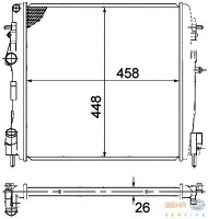 Теплообменник BEHR HELLA SERVICE 8MK 376 771-791