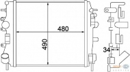 Теплообменник BEHR HELLA SERVICE 8MK 376 772-001