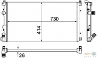 Теплообменник BEHR HELLA SERVICE 8MK 376 780-671