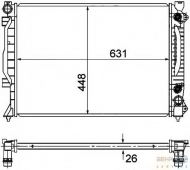 Теплообменник BEHR HELLA SERVICE 8MK 376 781-031