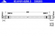 Шлангопровод ATE 83.6101-0250.3