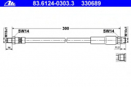 Шлангопровод ATE 83.6124-0303.3
