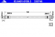 Шлангопровод ATE 83.6401-0159.3