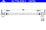 Шлангопровод ATE 83.7754-0340.3