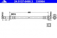 Шлангопровод ATE 24.5137-0490.3
