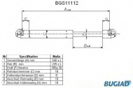 Газовая пружина BUGIAD BGS11112