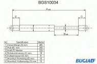 Газовая пружина BUGIAD BGS10034