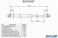 Газовая пружина BUGIAD BGS10587