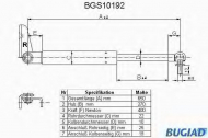 Газовая пружина BUGIAD BGS10192