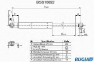 Газовая пружина BUGIAD BGS10692