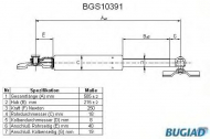 Газовая пружина BUGIAD BGS10391