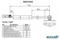 Газовая пружина BUGIAD BGS10892