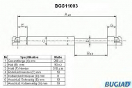 Газовая пружина BUGIAD BGS11003