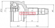 Шарнирный комплект KAMOKA 6259