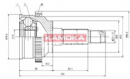 Шарнирный комплект KAMOKA 7194