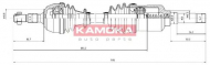 Вал KAMOKA CT1138906