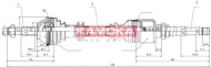 Вал KAMOKA CT1138917A