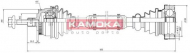 Вал KAMOKA VW1138922A