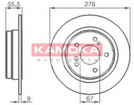 Тормозной диск KAMOKA 1031638
