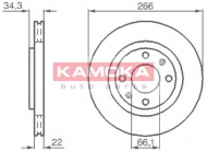 Тормозной диск KAMOKA 1032280