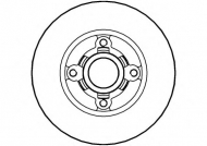Тормозной диск NATIONAL NBD344
