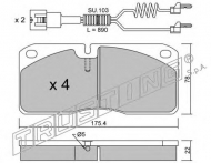Комплект тормозных колодок TRUSTING 278.3W