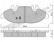 Комплект тормозных колодок TRUSTING 591.0