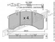 Комплект тормозных колодок TRUSTING 596.0W