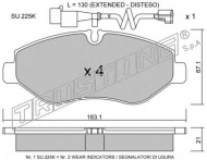 Комплект тормозных колодок TRUSTING 687.1W