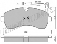 Комплект тормозных колодок TRUSTING 689.0W