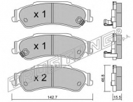 Комплект тормозных колодок TRUSTING 738.0