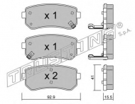 Комплект тормозных колодок TRUSTING 741.0