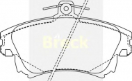 Комплект тормозных колодок BRECK 21983 00 701 10