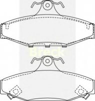 Комплект тормозных колодок BRECK 23242 00 C
