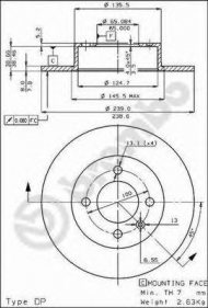 Тормозной диск BRECO BS 7179