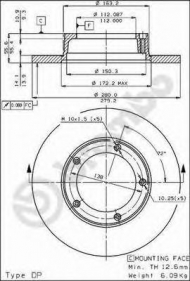 Тормозной диск BRECO BS 7182