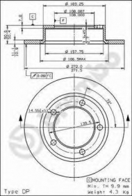 Тормозной диск BRECO BS 7232