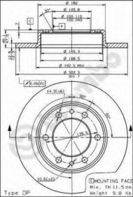 Тормозной диск BRECO BS 7349