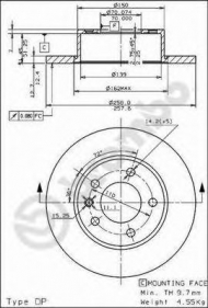 Тормозной диск BRECO BS 7357